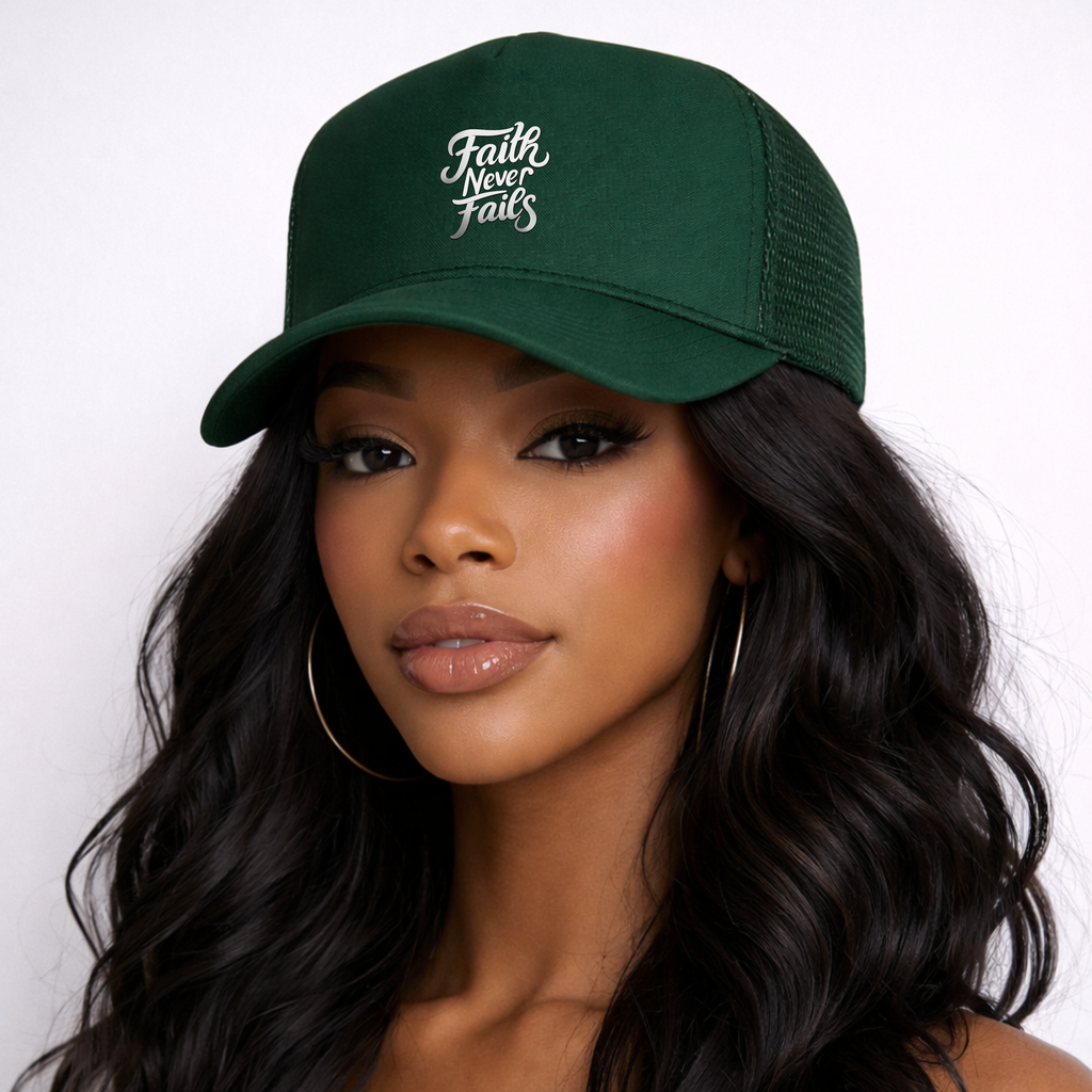 Faith Never Fails Trucker - Green
