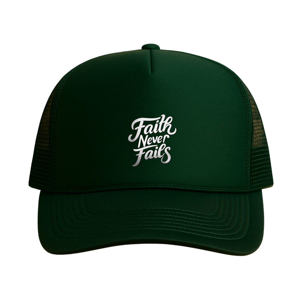 Faith Never Fails Trucker - Green