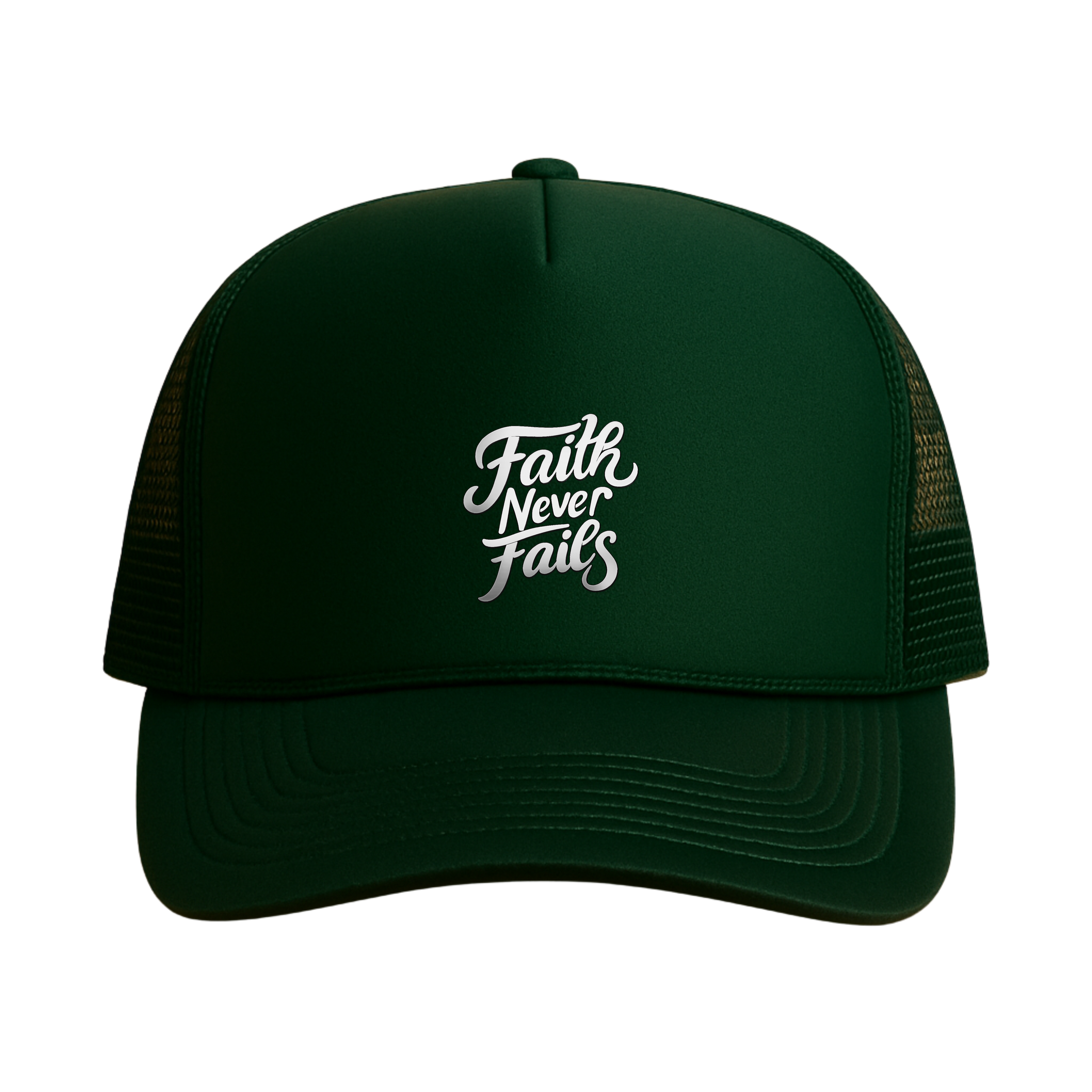 Faith Never Fails Trucker - Green
