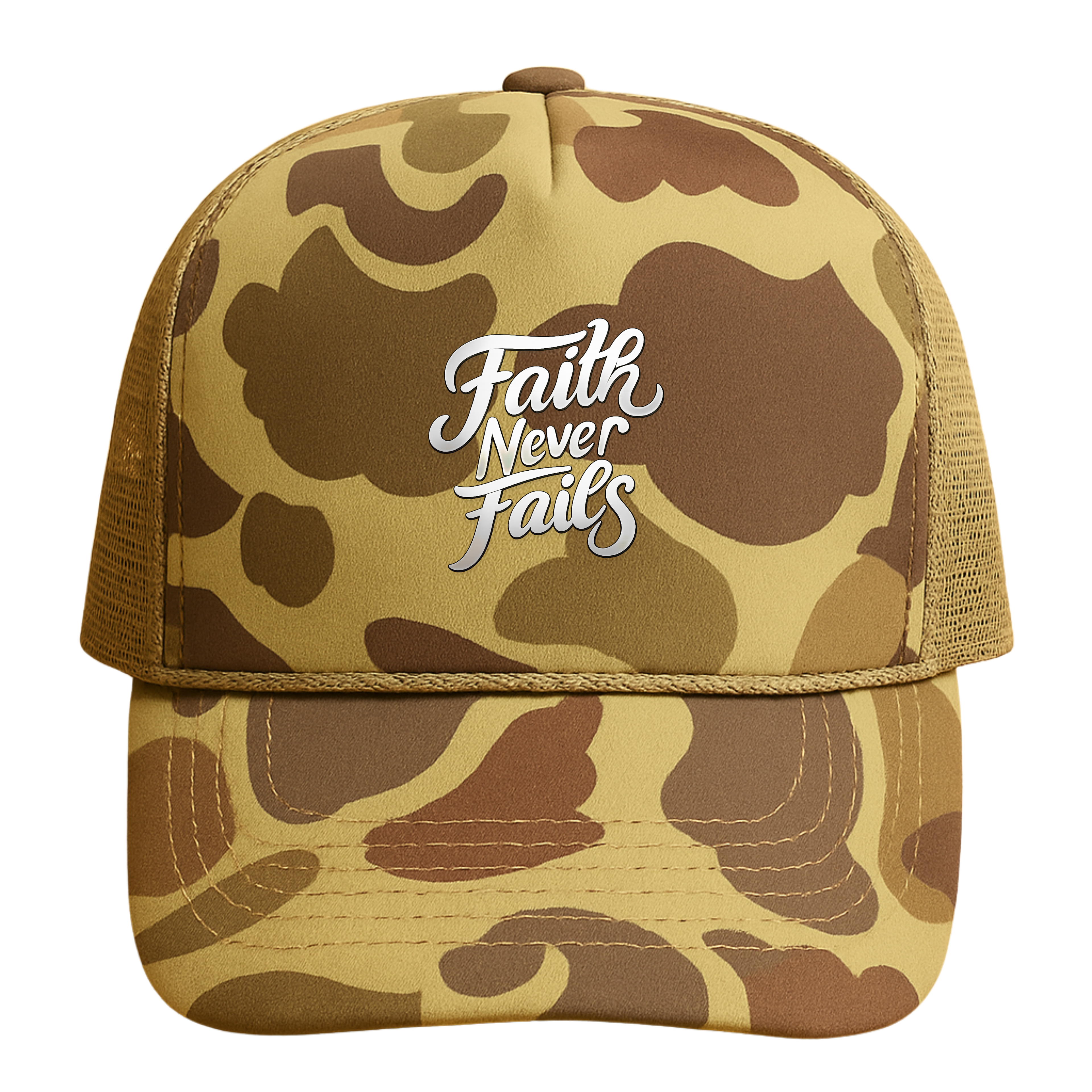 Faith Never Fails Trucker - Camo