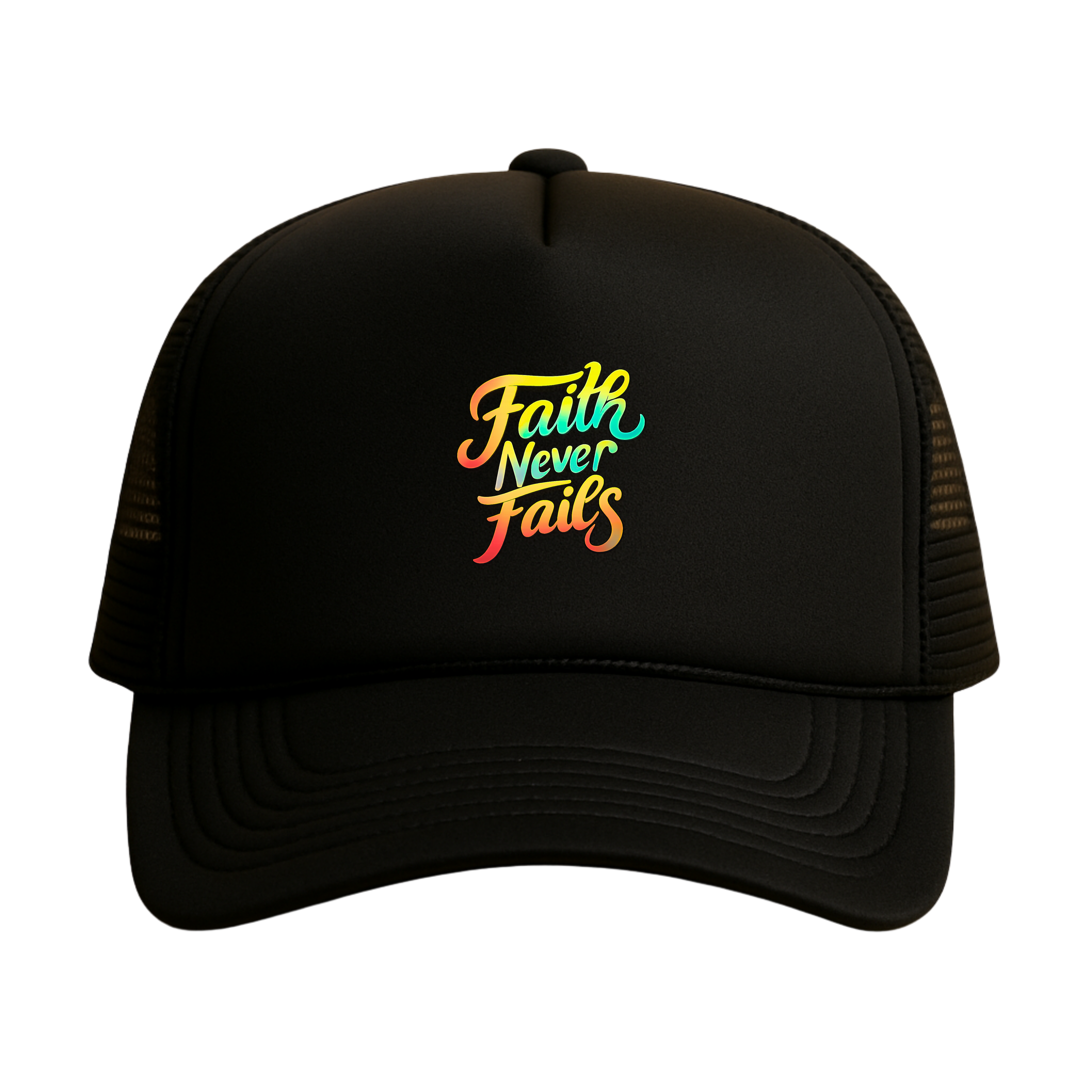 Faith Never Fails Trucker - Black