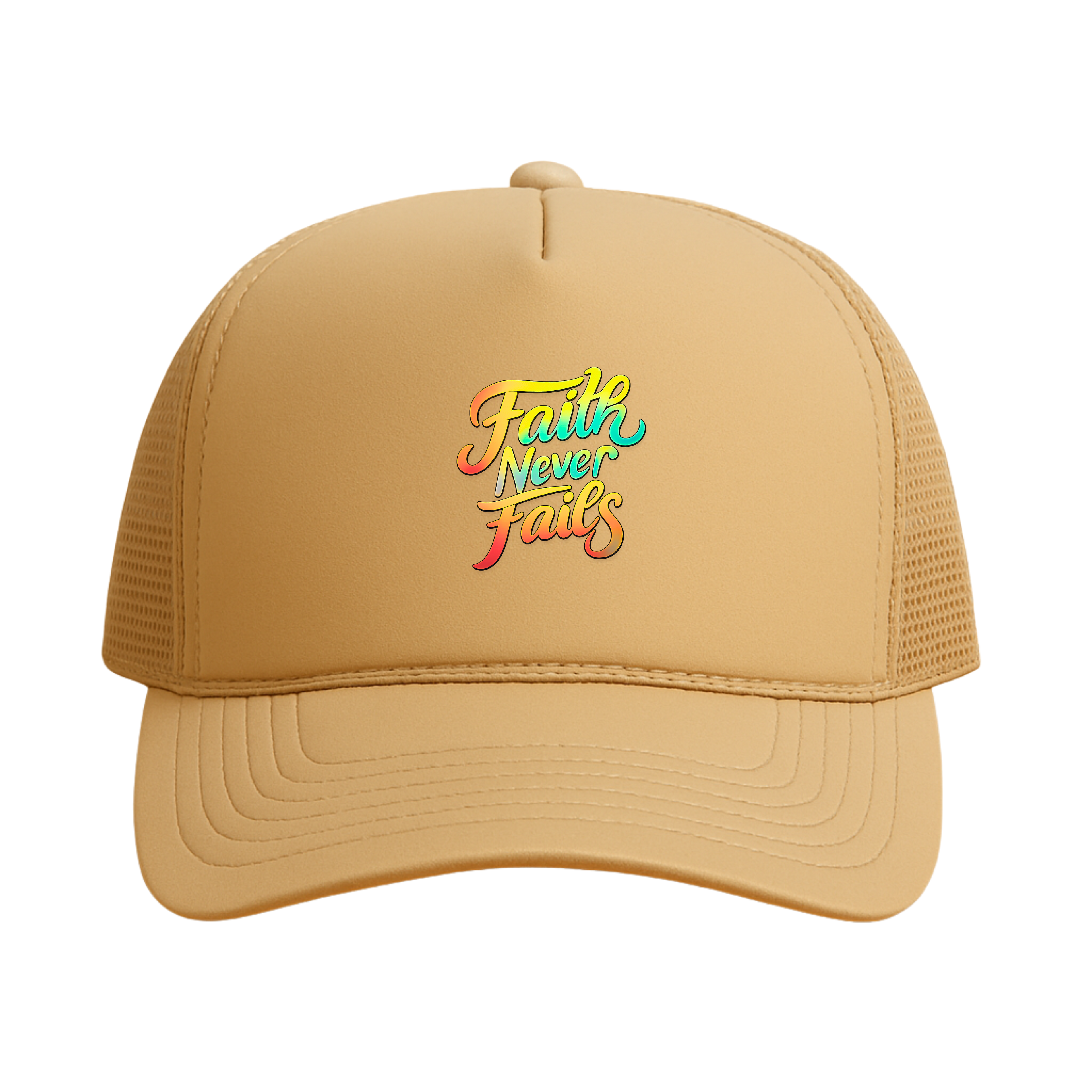 Faith Never Fails Trucker - Beige