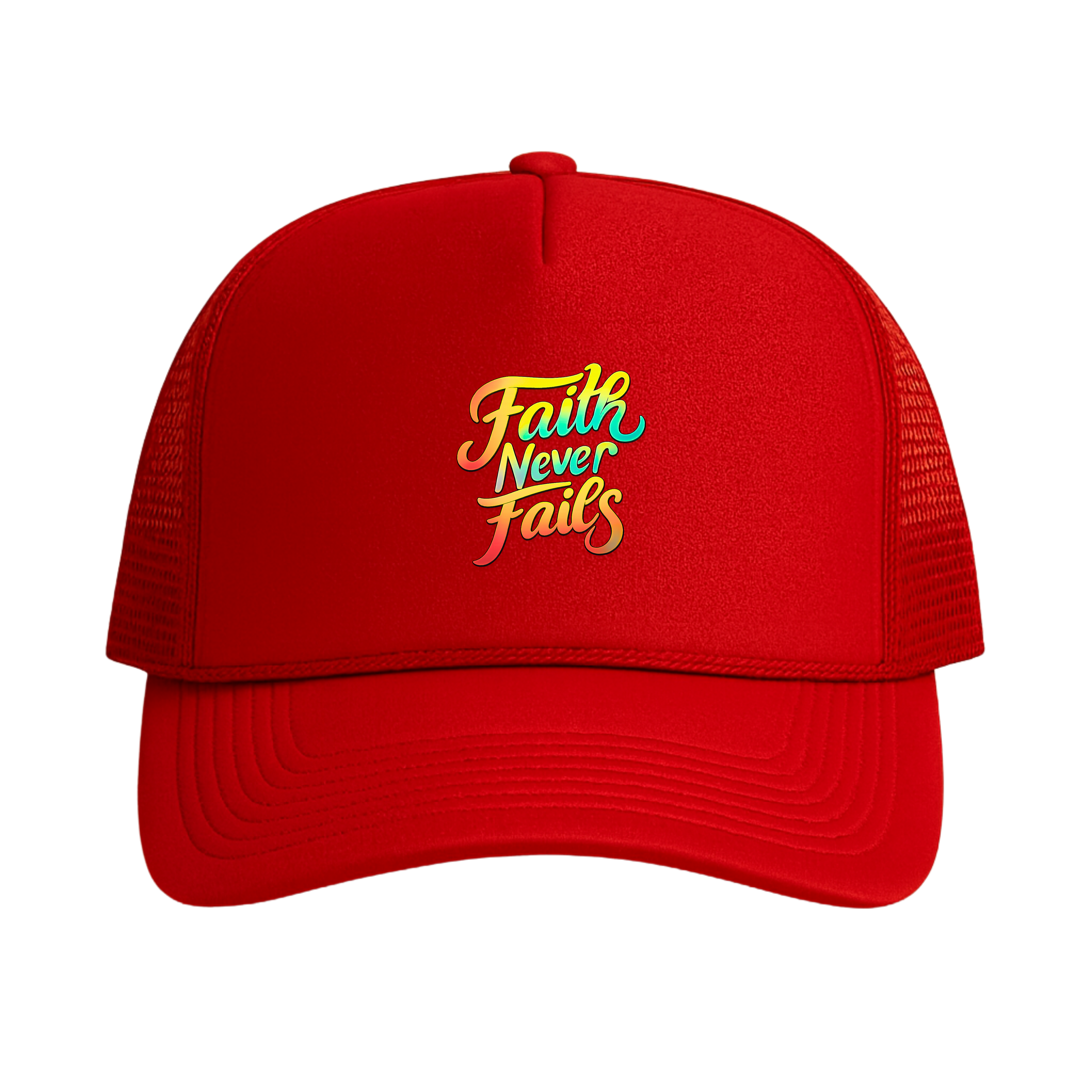 Faith Never Fails Trucker - Red